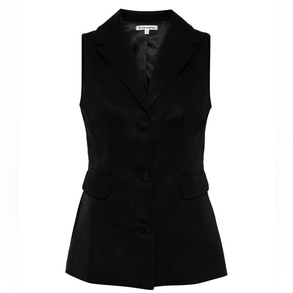 Reformation Billie Vest Black Small - Picture 3 of 9